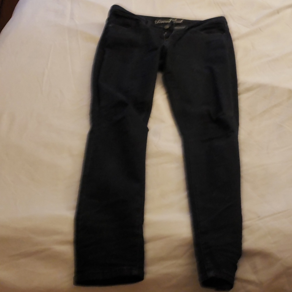 Dark wash high rise skinny stretch jeans size 12